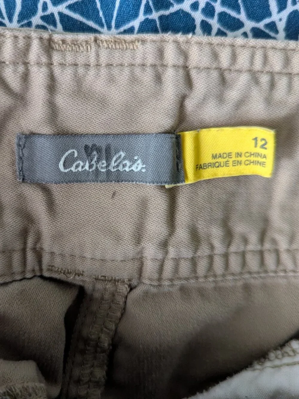 Cabela's Ultimate Outdoor Pants Women's Khaki Beige Pockets Belt Straight Leg 12